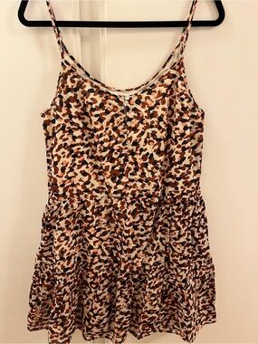 Velvet by Graham & Spencer Leopard Print Mini Dress - Size Medium